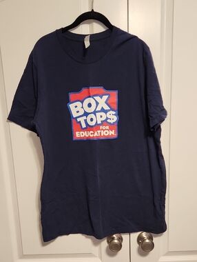 Bella Canvas Navy Box Tops for Education Short Sleeve Tee